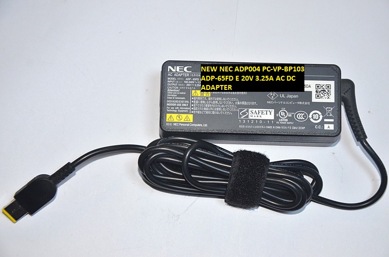 NEW NEC ADP004 PC-VP-BP103 ADP-65FD E 20V 3.25A AC DC ADAPTER